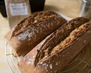 Emmer-Sauerteig-Brot Foto von Emmer-Sauerteig-Brot