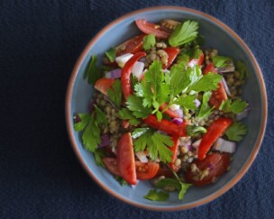 Linsensalat Foto von Linsensalat